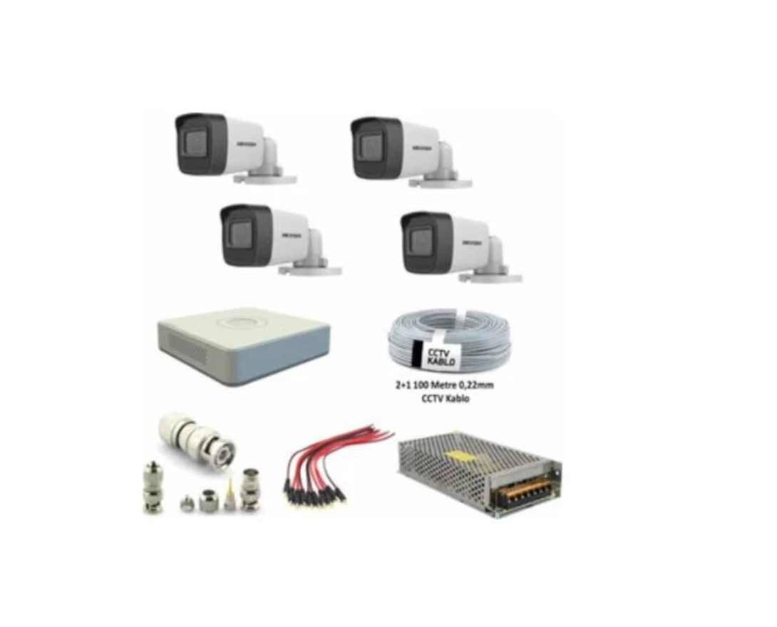 Hikvision 4lü Kamera Seti